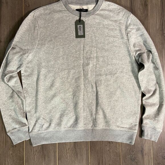 AllSaints Turnes Crew Sweatshirt, Grey Marl - Picture 5 of 5